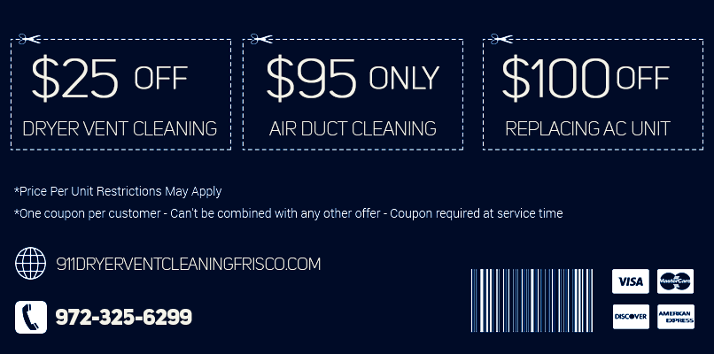 911 Dryer Vent Cleaning Frisco TX Printable Coupon